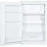 SCHOEPF KSE410 Einbaukühlschrank mit Gefrierfach, 118Liter Nutzinhalt, 4-Sterne-Gefrierfach, Schlepptürtechnik, LED-Beleuchtung - Weiß