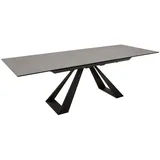 riess-ambiente Esstisch CONCORD 180-230cm anthrazit / schwarz (Einzelartikel, 1-St), Keramik · Glas · Metall · ausziehbar · Industrial grau