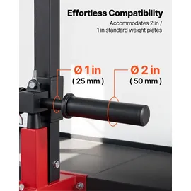Vevor Latzugstation 2-in-1 Schwarz/Rot ca. 227 kg