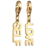 Elli Love Lettering 925 Sterling Silber goldfarben Damen