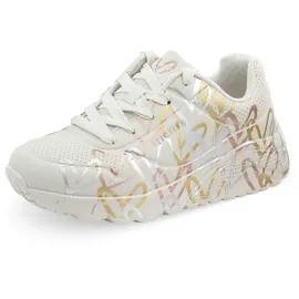 SKECHERS Uno Lite Metallic Love Kinder Beige/Braun/Gold 33
