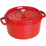 Staub Cocotte 24 cm rund kirschrot