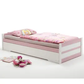 Idimex Lorena 90 x 200 cm Rosa/Weiß