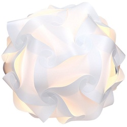 kwmobile Lampenschirm, DIY Puzzle Lampe XL Lampenschirm - Deckenlampe Pendelleuchte Schirm Teile - Jigsaw Puzzlelampe min. 15 Designs Ø ca. 40 cm weiß