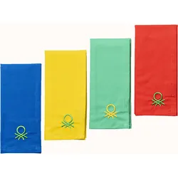 Benetton - Set mit 4 Tischdecken aus 100 % Baumwolle