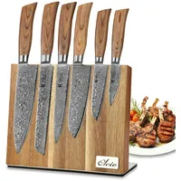 Wakoli Edib Pro 6er Damastmesser-Set I Holzbox I 8-20cm