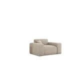 Fun Möbel Sessel Celes Premium Stoff Sven 80 x 80 x 80 cm Braun mit Zierkissen