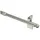 Interdeco Klemmstange ausdrehbar, Scheibenstange 10/8 mm aus Metall, ohne Bohren, Edelstahl-Optik, für Scheibengardinen und Kurzgardinen, Typ 2010052, 50-80 cm