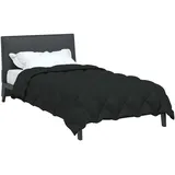 vidaXL Winterbettdecke Schwarz 135 cm Mikrofaser