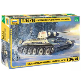 Zvezda 500783689 - T-34/76 mod. 1943 Khaki 1:35