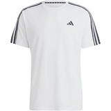 adidas Herren T-Shirt (Short Sleeve) Tr-Es Base 3S T, White/Black, IB8151, XL