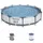 BESTWAY Steel Pro Max Frame Pool Set 366 x 76 cm lichtgrau inkl. Filterpumpe