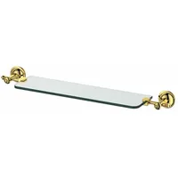 Paulgurkes - Glasablage Gold Retro Nostalgie Glasregal Bad Antik