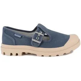 Palladium Unisex Pampa M Washed Mary Jane Flat, Vintage Indigo, 37