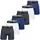 Scotch & Soda Boxershorts Solid Cotton Stretch Blau / Weiß XL 6er Pack