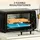 Homcom Minibackofen 10l 750 W schwarz inkl. Backblech + Grillrost + Bodenschale