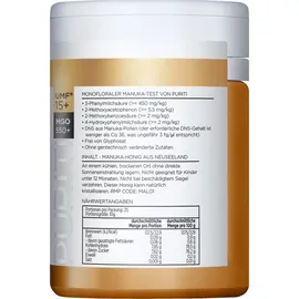 PURITI Manuka-Honig MGO 550+ aus Neuseeland