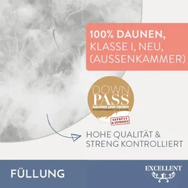 Excellent 3-Kammer-Kopfkissen Venedig 40 x 60 cm Weiß