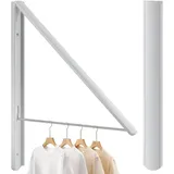 RELONGGI Kleiderhaken Klappbar kleiderwandhaken Wäschelüfter Wand Aussenbereich Klapphaken Haken Kleiderständer Wandhaken Kleiderlüfter Garderobenhaken für Ecken, Balkon, Badezimmer (White)