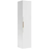 Badplaats Badezimmerschrank, Weiß, Holz, Rechteckig, 33x170x38 cm, Badezimmer, Badezimmerschränke, Hochschränke