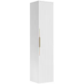 Badplaats Badezimmerschrank, Weiß, Holz, Rechteckig, 33x170x38 cm, Badezimmer, Badezimmerschränke, Hochschränke