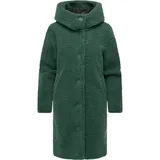 Ragwear Langmantel Joonie YOUMODO Langer Winter Plüschmantel mit Kapuze grün XXL (44)