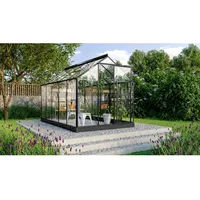 Vitavia Gewächshaus Triton 6200 Schwarz 6,2 m2 inkl. Fundament