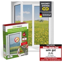 EASYmaxx Fenster-Moskitonetz Magic Klick' Schwarz