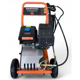 DeTec. Hochdruckreiniger Daewoo Benzin 15PS Flächenreiniger, 420cm3 mit 250 bar, Druck max: 250 bar, Fördermenge max: 1242 l/h, Steinreiniger Industriereiniger mit Hochdruckpumpe schwarz