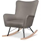 Konsimo - Adducti Schaukelsessel, Braun