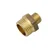 GENERAL FITTINGS - Messing Reduziernippel 1/4' Auf 1/2 Zoll Reduzierung