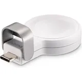 Hama Apple Watch Ladegerät f. kabelloses Laden) USB-C-Ladestation magnetisch, WS (00201699) - weiß