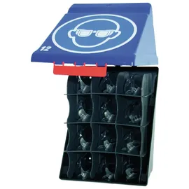 GEBRA Box f.12Schutzbrillen Secu-Box Maxi12 blau 236x315x200mm ABS-Ku.