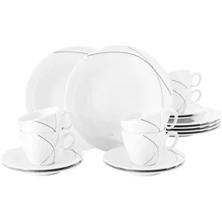 Seltmann Weiden Kaffeeservice Trio Highline 18er Set