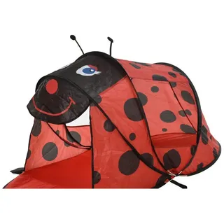 Mojawo Pop Up Wurfzelt Strandmuschel Sonnenschutz Camping Windschutz Outdoor rot UV 50+