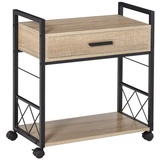 Homcom Beistelltisch mit Schublade Ablage Sideboard