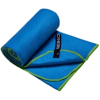 Cressi Schnelltrockentuch, Mikrofaser Unisex-Sporthandtuch für Erwachsene, Blau/Grün, 90 x 180 cm