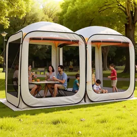 Vevor Campingzelt 2-in-1-Pop-up Beige