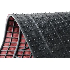 Walser Universal Fußmatten Gummi New Style Komplett-Set rot