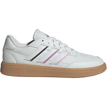 adidas Courtblock Damen Crystal White/Crystal White/Aurora Plum 39 1/3