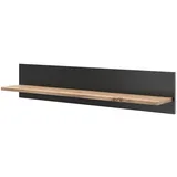 Vicco Wandregal Amber Eiche Wotan, 100 x 20 cm wandhalterung