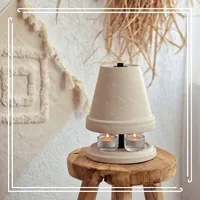 ntry home NTRY Home® CandleStove Teelichtofen - Stil Flake Ø18 cm - Doppelwandig - Teelichtheizung - Teelichtwärmer - Tischofen - Tischheizung - Tischwärmer