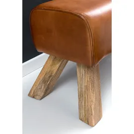 FineBuy Schuhbank 90 x 43 x 90 cm gepolstert / braun