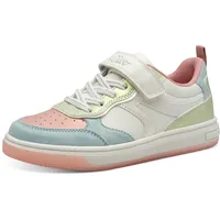 S.Oliver Mädchen Sneaker flach mit Klettverschluss Bequem, Mehrfarbig (Multicolor),