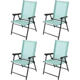 Costway Gartenstuhl 60 x 93 x 65 cm grün 4 St.