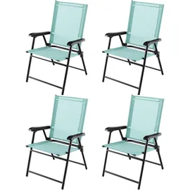 Costway Gartenstuhl 60 x 93 x 65 cm grün 4 St.