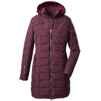 KILLTEC Skane Wmn Quiltet Prk Parka In Daunenoptik Mit Abzippbarer Kapuze, pflaume, 48 EU