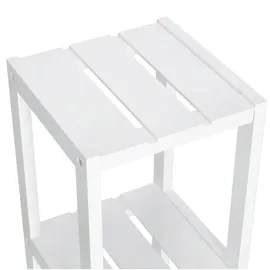 Zeller Standregal mit 4 Ablagen MDF 22 cm x 22 cm x 92 cm Weiß