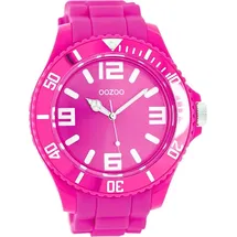 Oozoo Unisex-Armbanduhr Silicone Collection Analog Silikon pink C4166