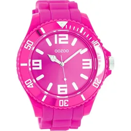 Oozoo Unisex-Armbanduhr Silicone Collection Analog Silikon pink C4166